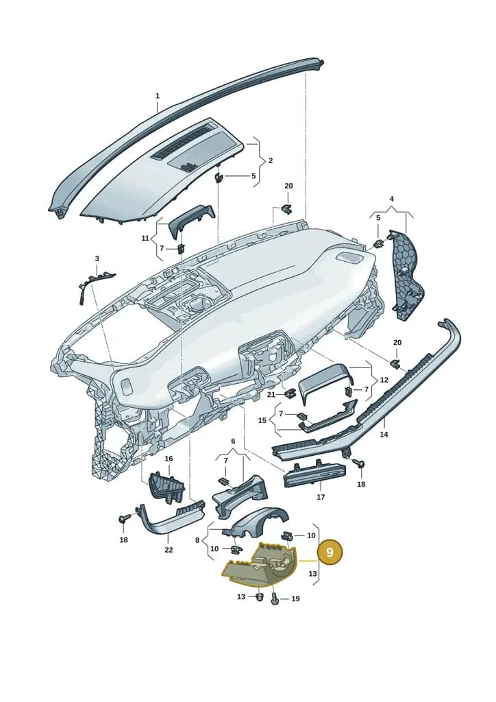 11H8585594PK — SEAT CUPRA Tavascan (2023-) diagram 20h857010, position 9