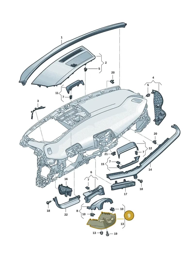 11H8585594PK — SEAT CUPRA Tavascan (2023-) diagram 20h857010, position 9