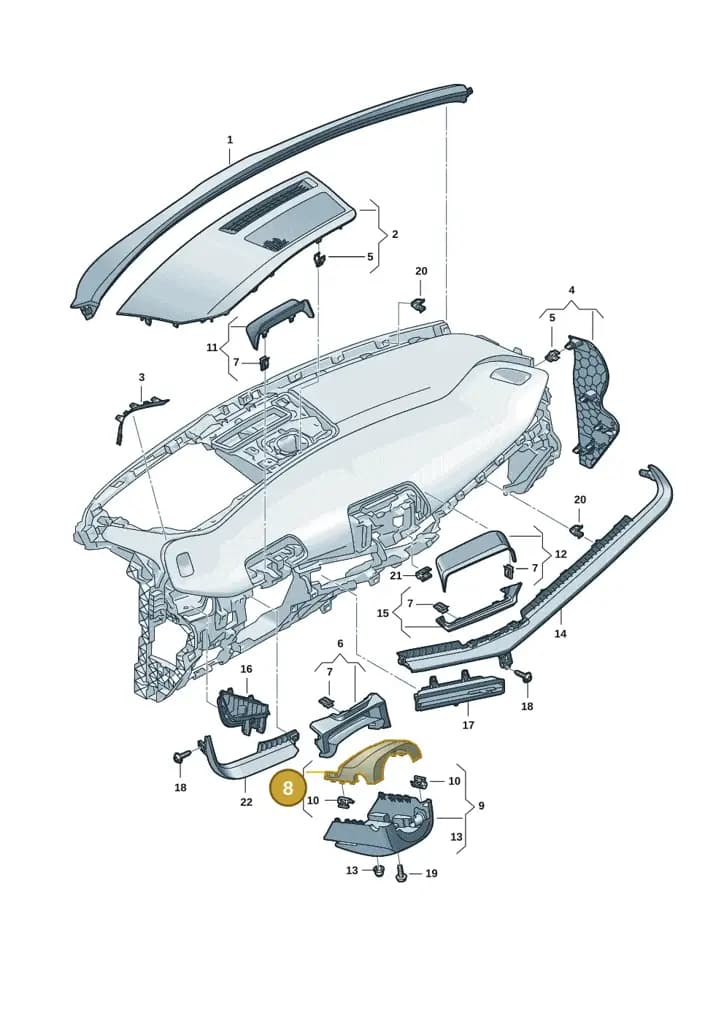 11H8585654PK — SEAT CUPRA Tavascan (2023-) diagram 20h857010, position 8