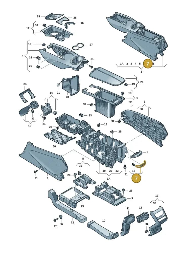 11H8631434PK — SEAT CUPRA Tavascan (2023-) diagram 20h863060, position 7