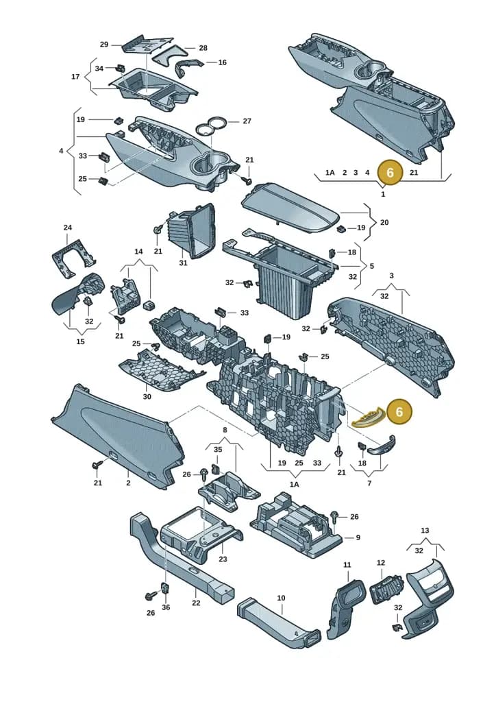 11H8632844PK — SEAT CUPRA Tavascan (2023-) diagram 20h863060, position 6