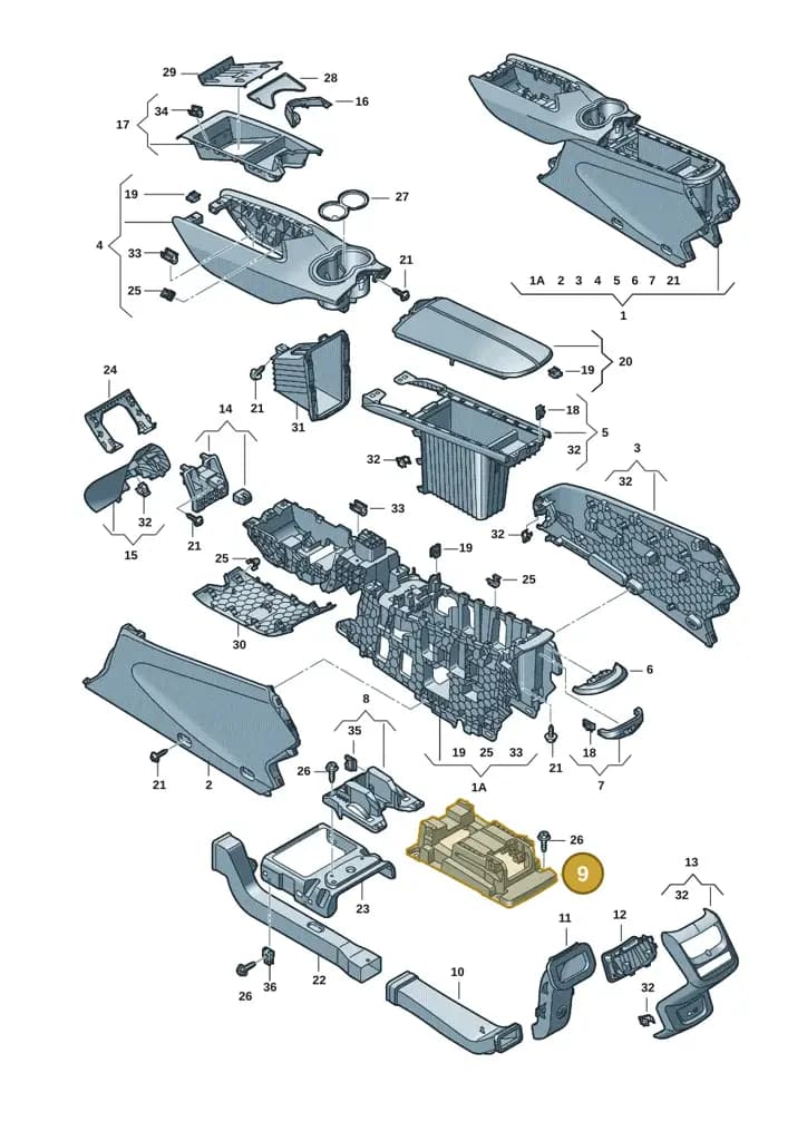 11H863525 — SEAT CUPRA Tavascan (2023-) diagram 20h863060, position 9