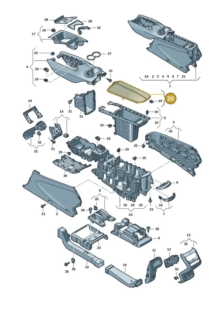 11H864207OYX — SEAT CUPRA Tavascan (2023-) diagram 20h863060, position 20