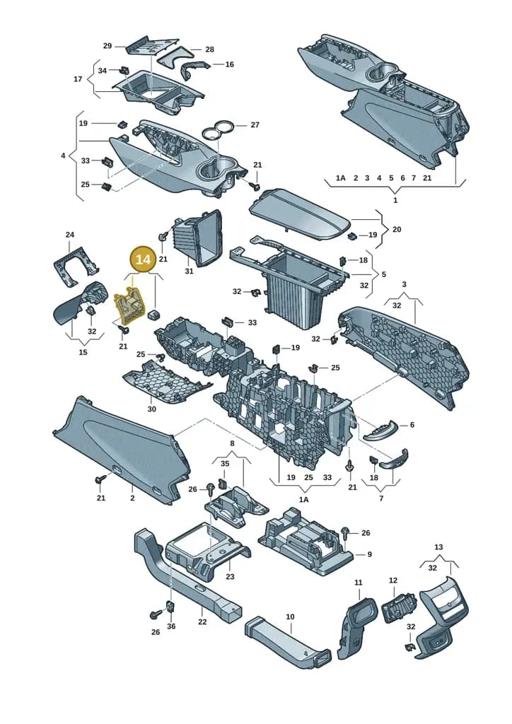 11H864225 — SEAT CUPRA Tavascan (2023-) diagram 20h863060, position 14