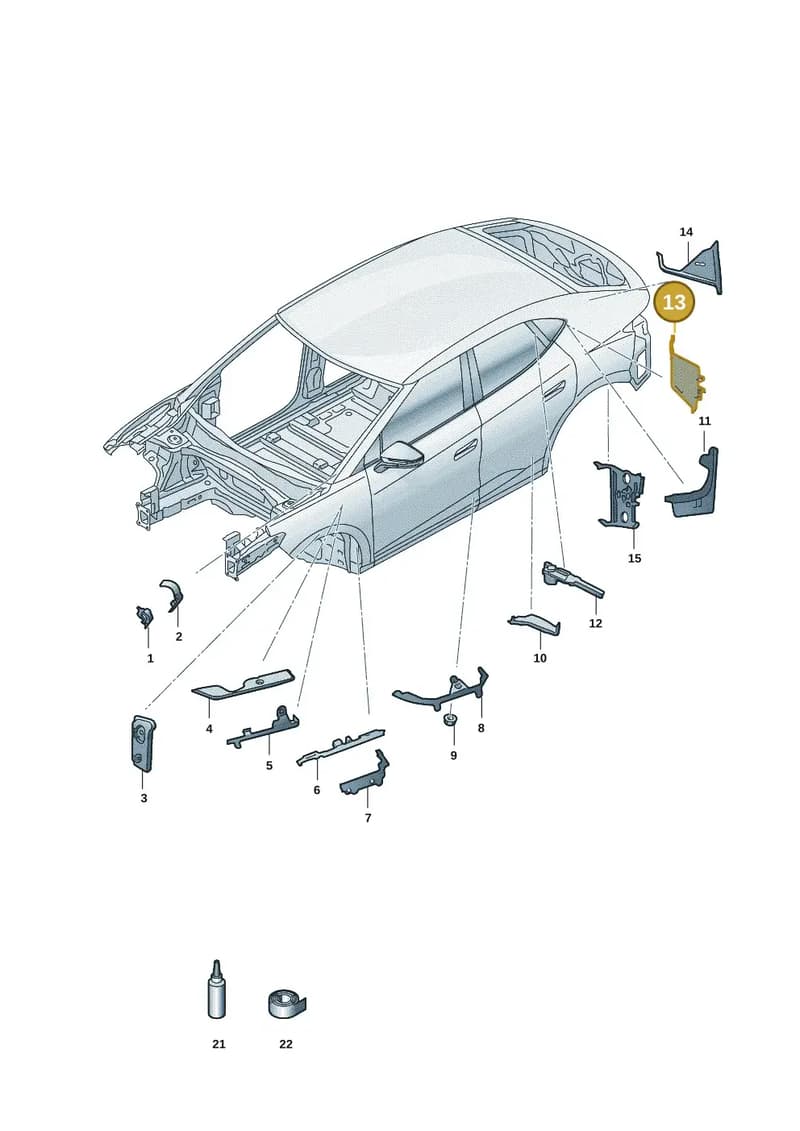 11H864629 — SEAT CUPRA Tavascan (2023-) diagram 11h864000, position 13