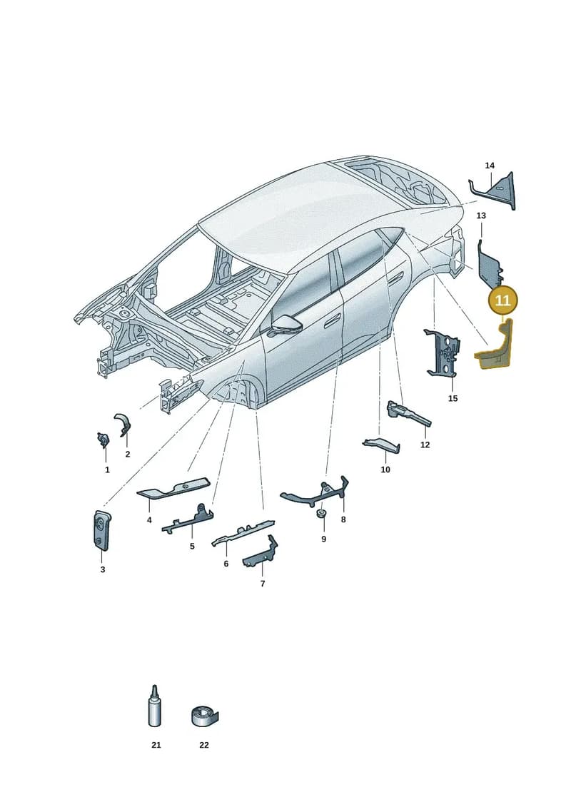 11H864634 — SEAT CUPRA Tavascan (2023-) diagram 11h864000, position 11
