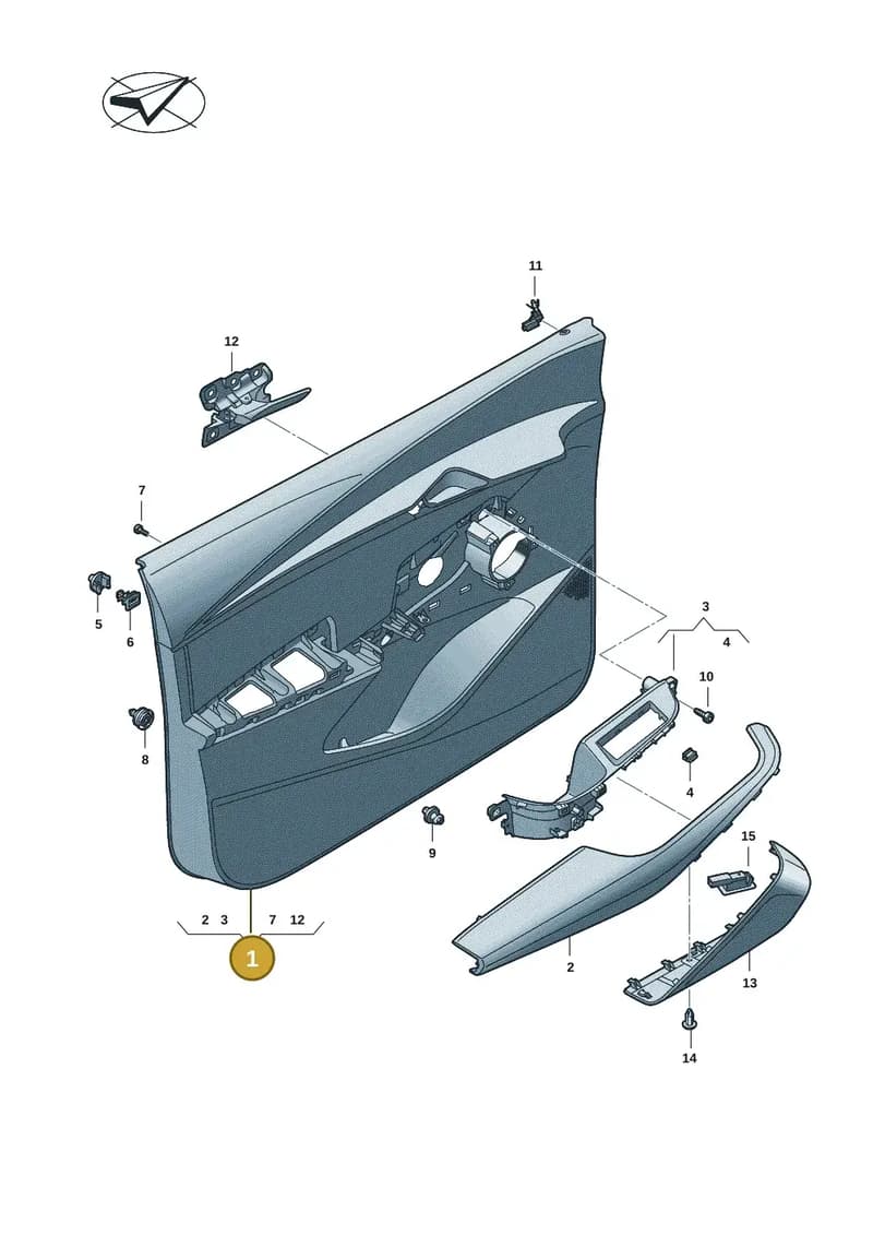 11H867011BXS — SEAT CUPRA Tavascan (2023-) diagram 20h867000, position 1