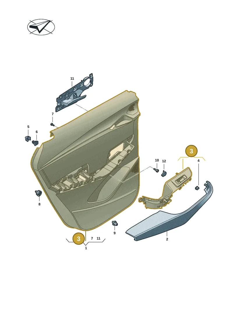 11H8671254PK — SEAT CUPRA Tavascan (2023-) diagram 20h867020, position 3