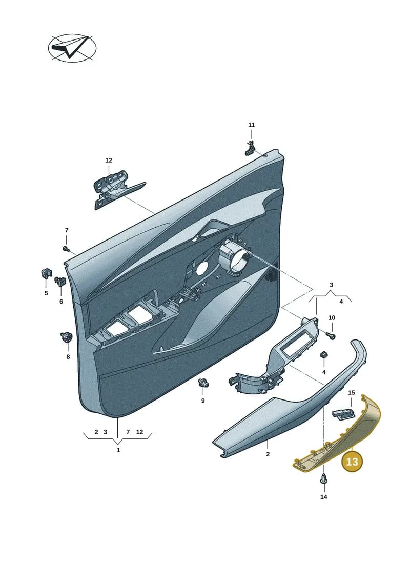 11H867198C4PK — SEAT CUPRA Tavascan (2023-) diagram 20h867000, position 13