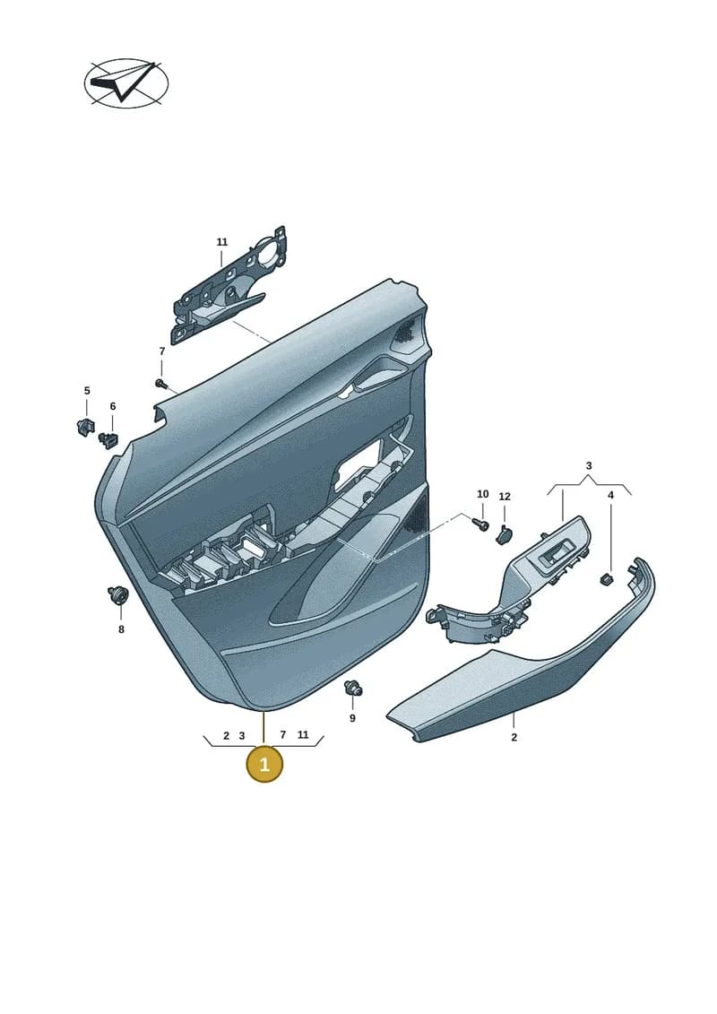 11H867212OVS — SEAT CUPRA Tavascan (2023-) diagram 20h867020, position 1