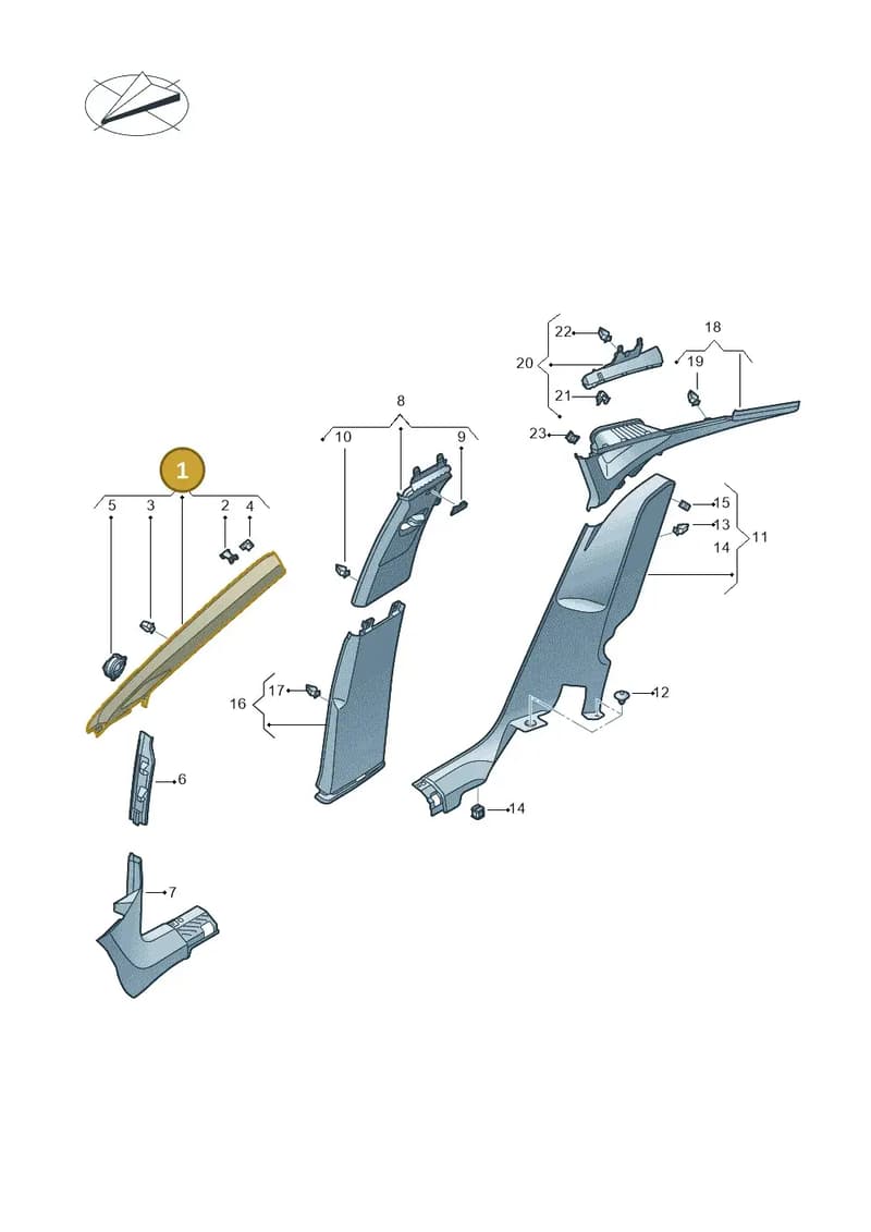 11H8672344PK — SEAT CUPRA Tavascan (2023-) diagram 20h867065, position 1