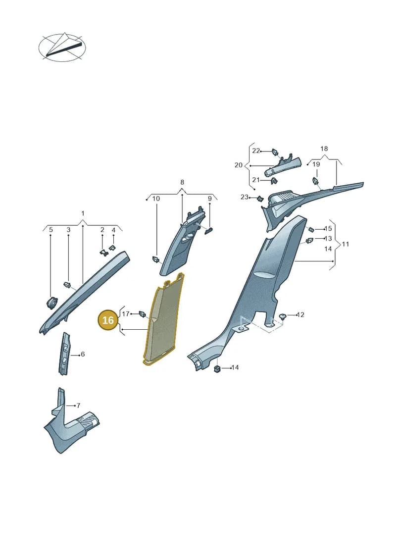 11H8672914PK — SEAT CUPRA Tavascan (2023-) diagram 20h867065, position 16