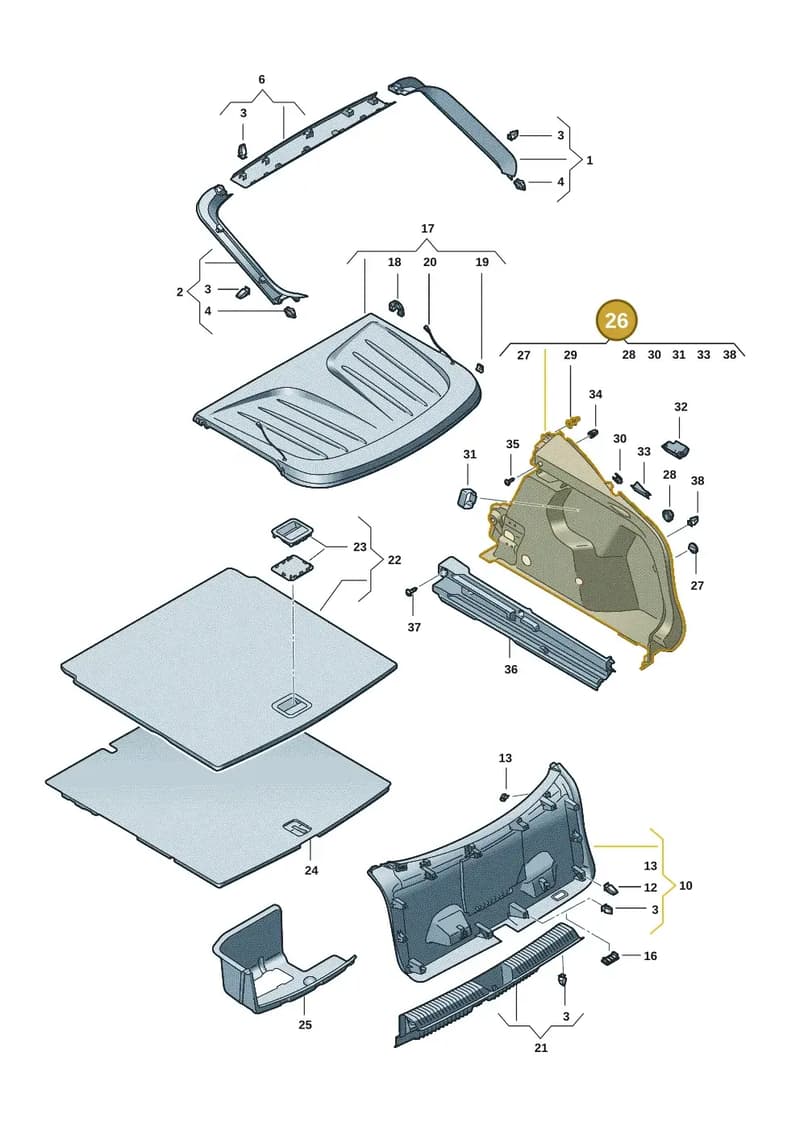 11H867427ZTB — SEAT CUPRA Tavascan (2023-) diagram 20h867080, position 26