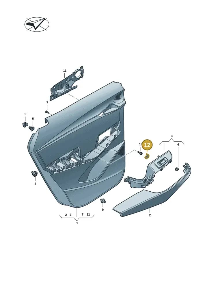 11H8675984PK — SEAT CUPRA Tavascan (2023-) diagram 20h867020, position 12
