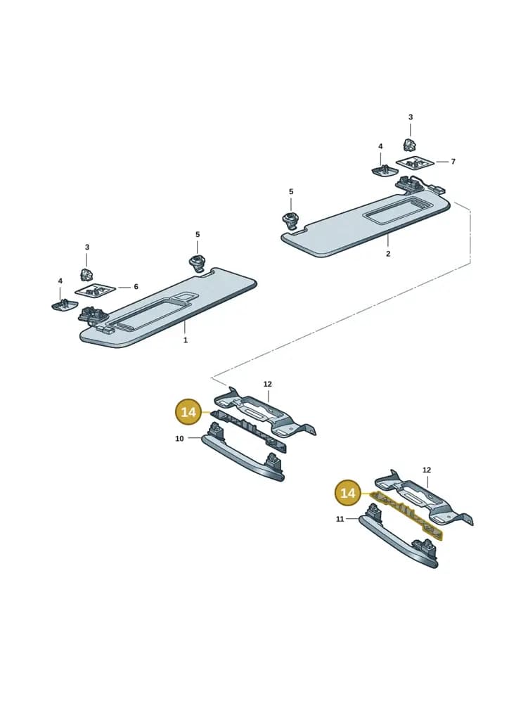 11H867660 — SEAT CUPRA Tavascan (2023-) diagram 10a857050, position 14