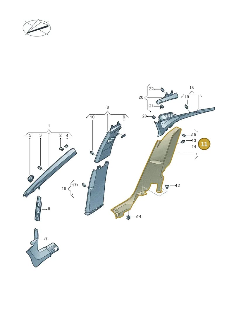 11H8677654PK — SEAT CUPRA Tavascan (2023-) diagram 20h867065, position 11