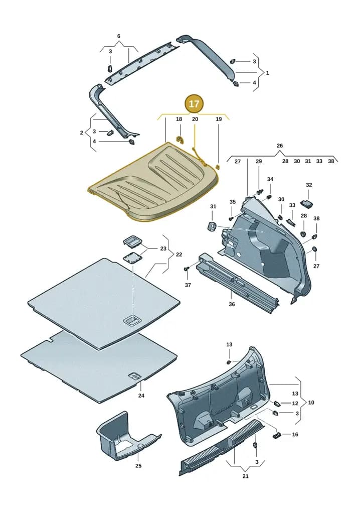 11H86776987A — SEAT CUPRA Tavascan (2023-) diagram 20h867080, position 17