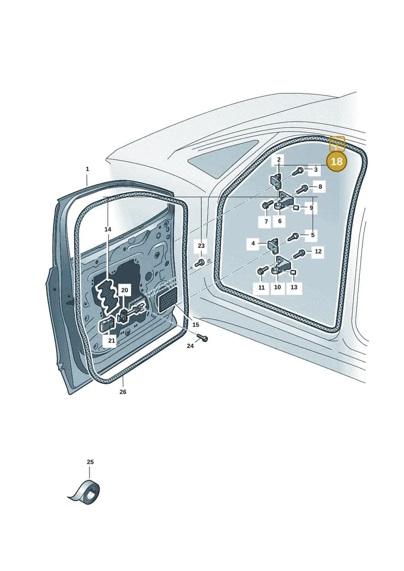 11H867912A5AP — Volkswagen ID.UNYX (2024-) diagram 11h831000, position 18