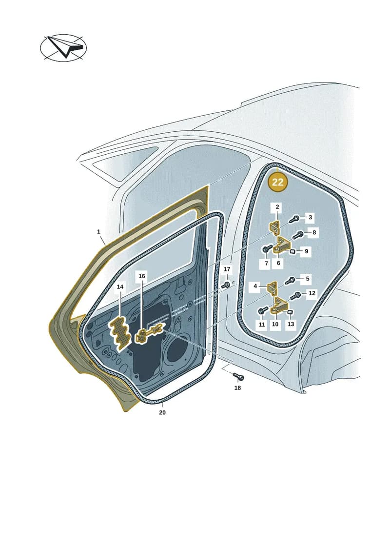 11H867914A5AP — SEAT CUPRA Tavascan (2023-) diagram 11a833000, position 22