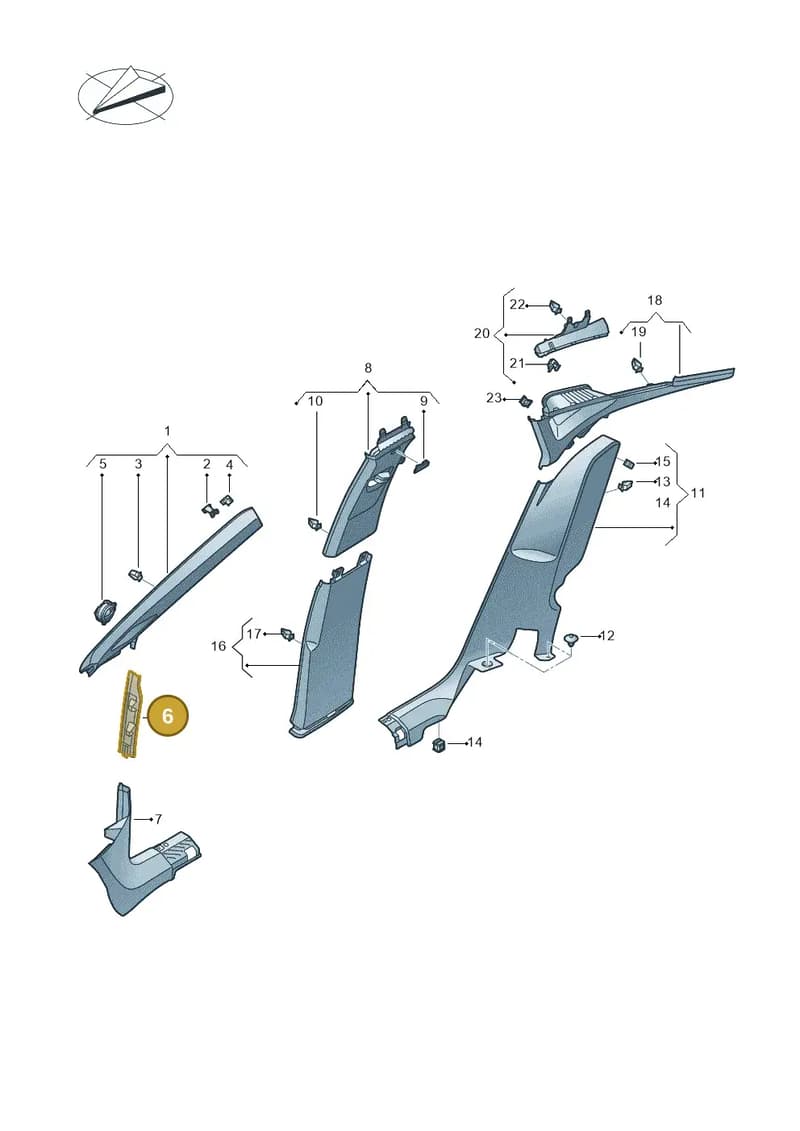 11H8682244PK — SEAT CUPRA Tavascan (2023-) diagram 20h867065, position 6