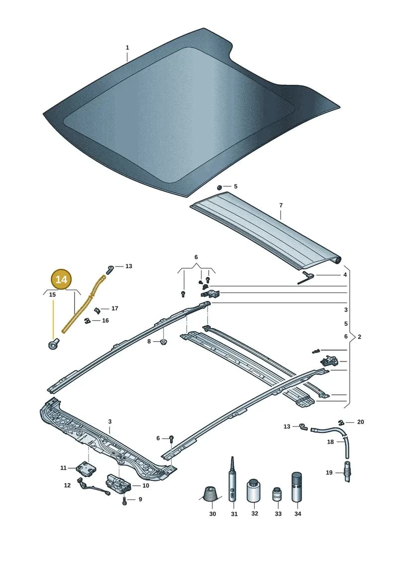 11H877201 — SEAT CUPRA Tavascan (2023-) diagram 20h877000, position 14