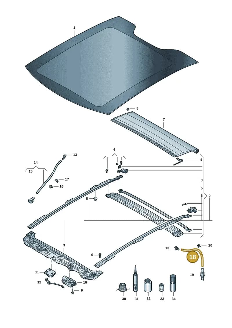 11H877204 — Volkswagen ID.UNYX (2024-) diagram 20h877000, position 18