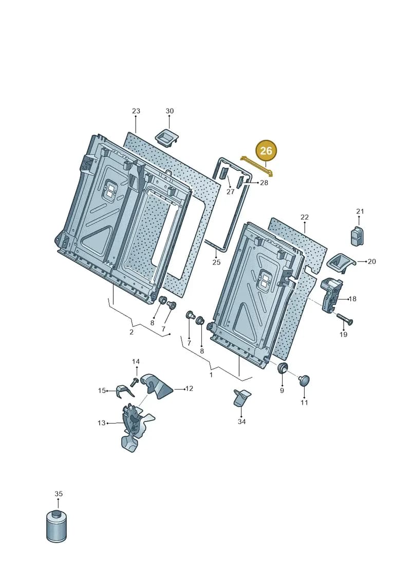 11H885771 — Volkswagen ID.UNYX (2024-) diagram 813885700, position 26