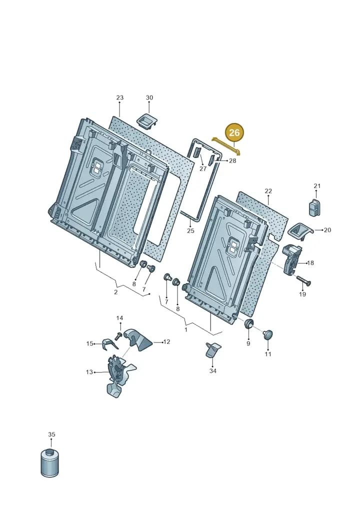 11H885771 — SEAT CUPRA Tavascan (2023-) diagram 813885700, position 26