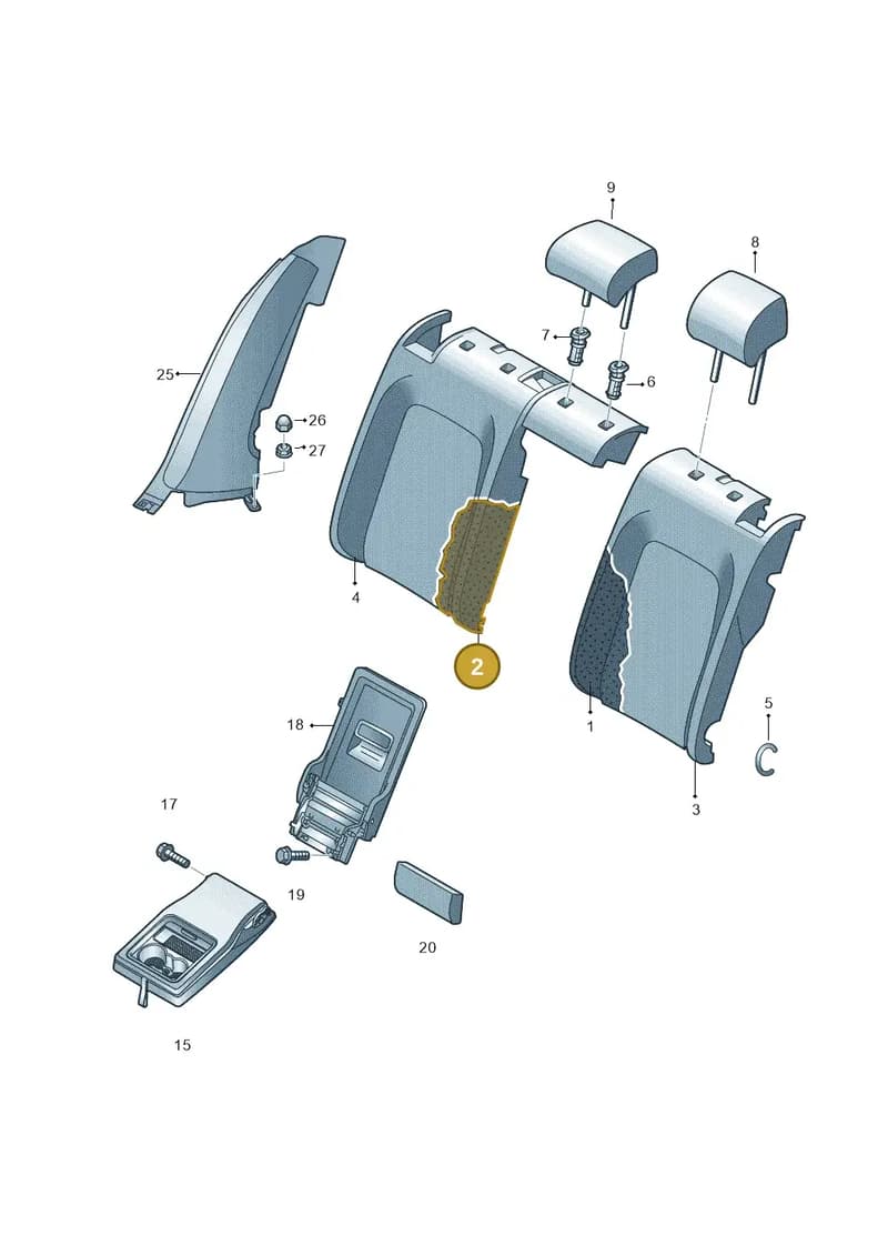11H885776 — Volkswagen ID.UNYX (2024-) diagram 793885800, position 2