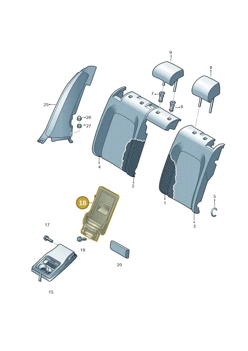 11H8859614PK — Volkswagen ID.UNYX (2024-) diagram 793885800, position 18