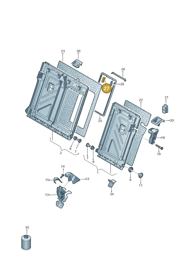 11H8863314PK — SEAT CUPRA Tavascan (2023-) diagram 813885700, position 27