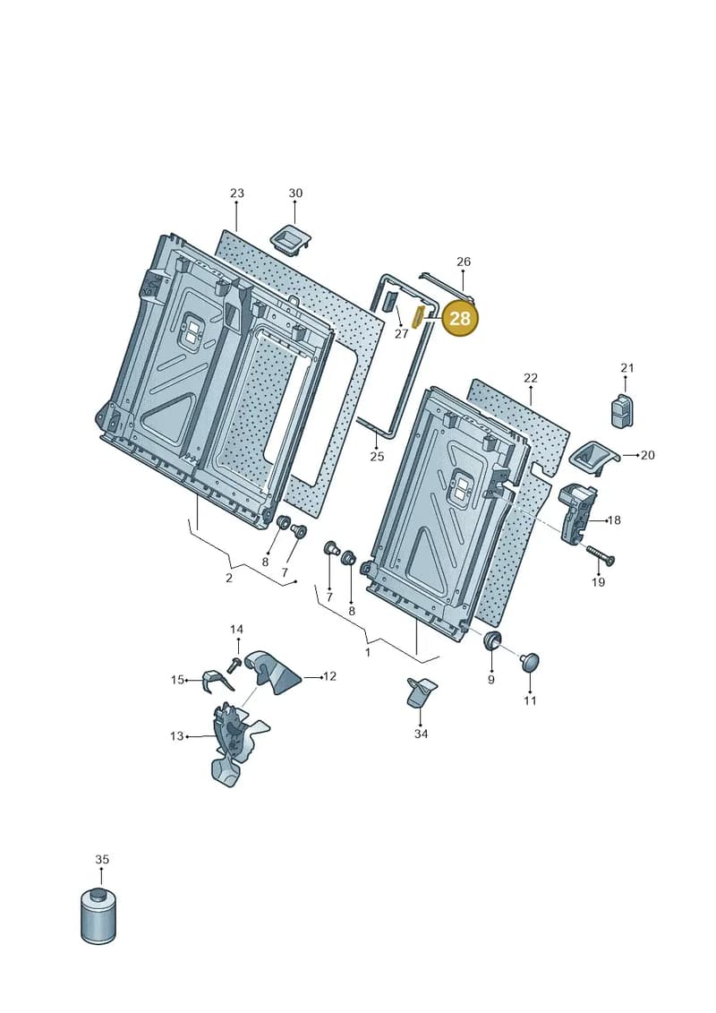 11H886331A4PK — Volkswagen ID.UNYX (2024-) diagram 813885700, position 28