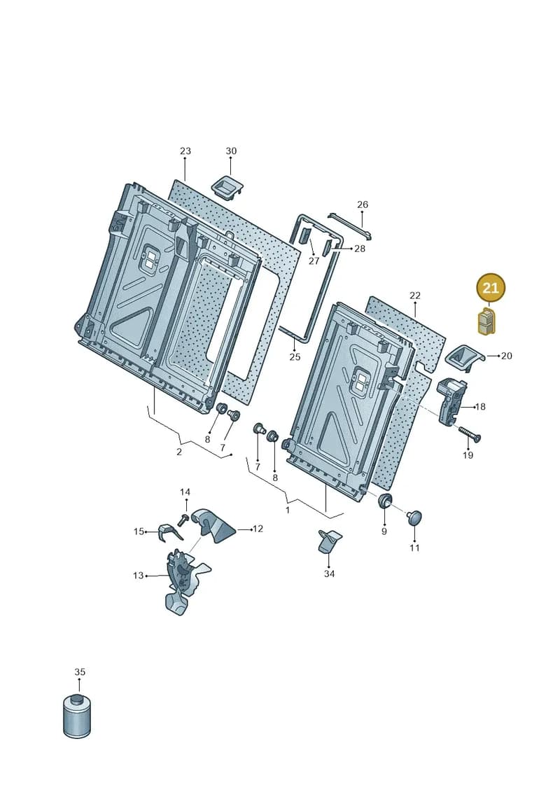 11H8867474PK — Volkswagen ID.UNYX (2024-) diagram 813885700, position 21
