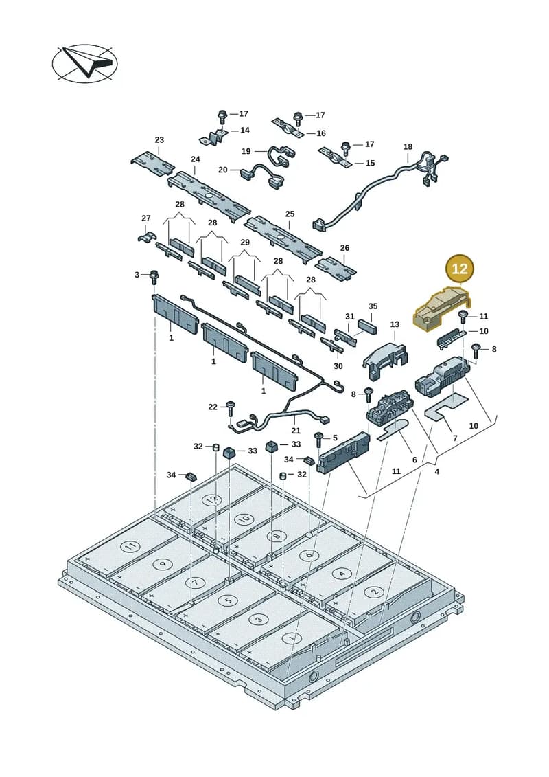 11H915521A — Volkswagen ID.UNYX (2024-) diagram 11n915061, position 12