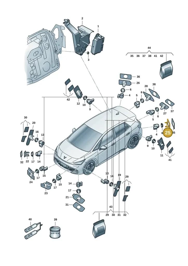 11H919491041 — SEAT CUPRA Tavascan (2023-) diagram 10s919000, position 25