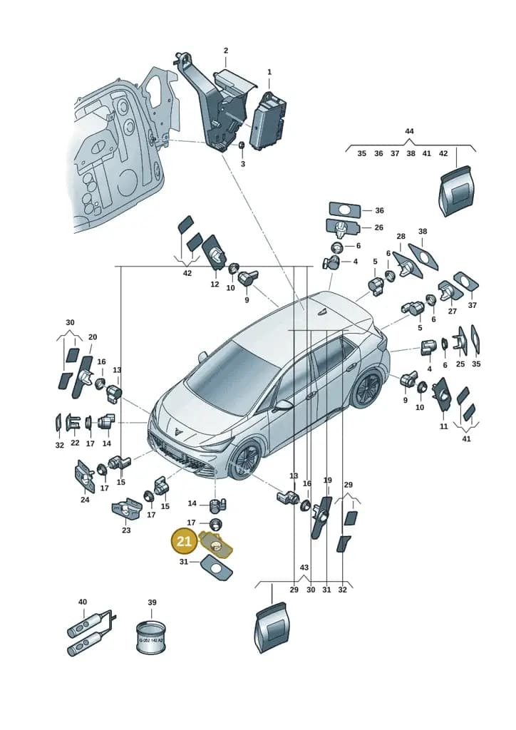 11H919492B — SEAT CUPRA Tavascan (2023-) diagram 10s919000, position 21