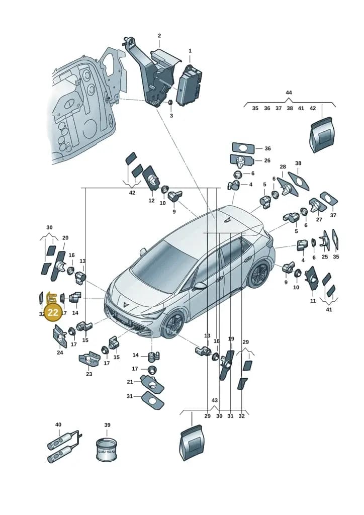 11H919492C — SEAT CUPRA Tavascan (2023-) diagram 10s919000, position 22