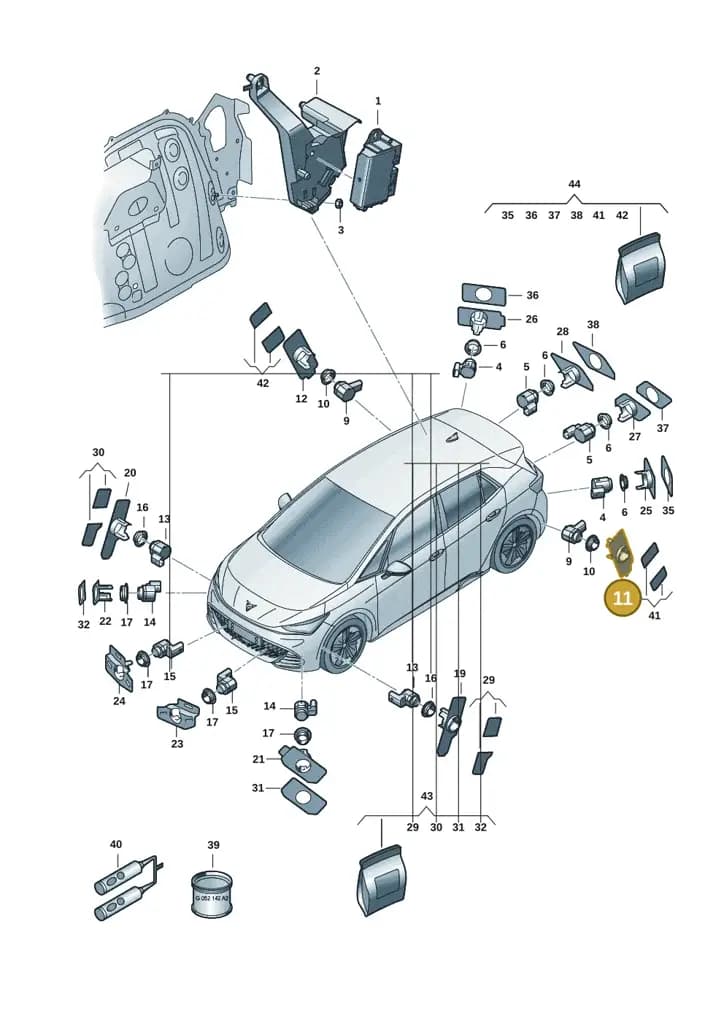11H919493AGRU — SEAT CUPRA Tavascan (2023-) diagram 10s919000, position 11