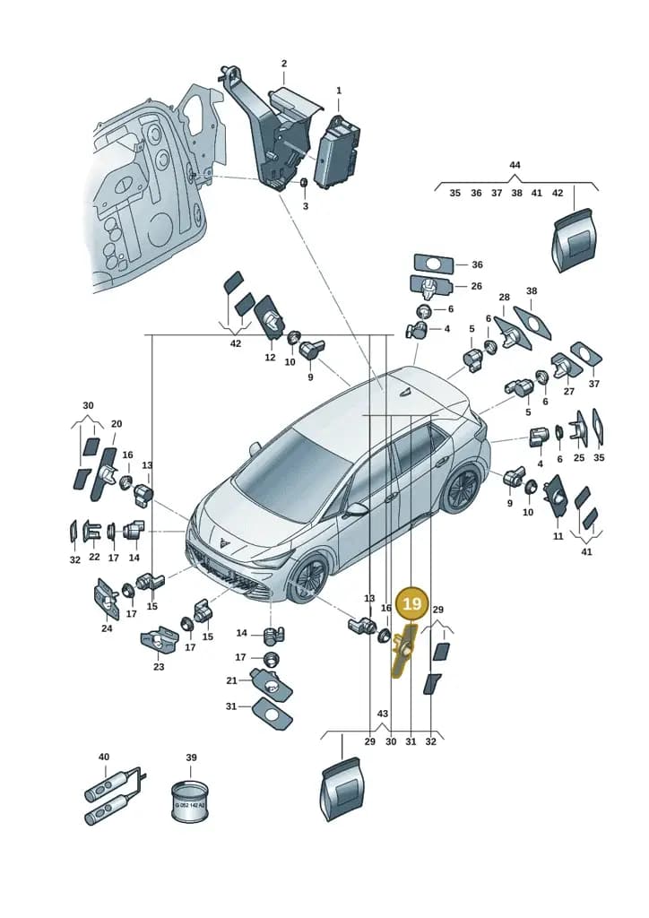 11H919493GRU — SEAT CUPRA Tavascan (2023-) diagram 10s919000, position 19