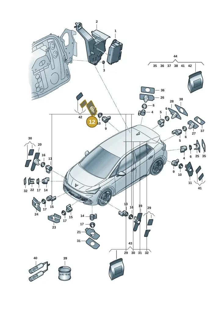11H919494AGRU — SEAT CUPRA Tavascan (2023-) diagram 10s919000, position 12