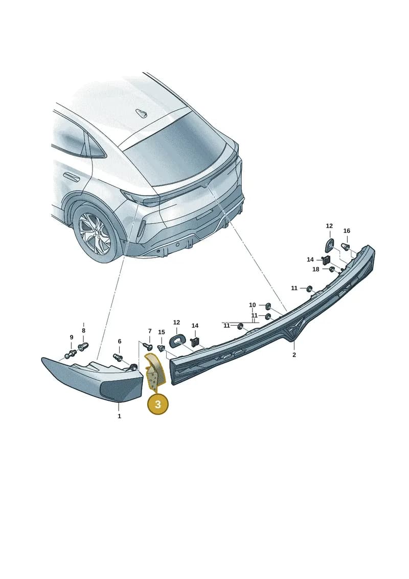 11H945253 — SEAT CUPRA Tavascan (2023-) diagram 20h945000, position 3