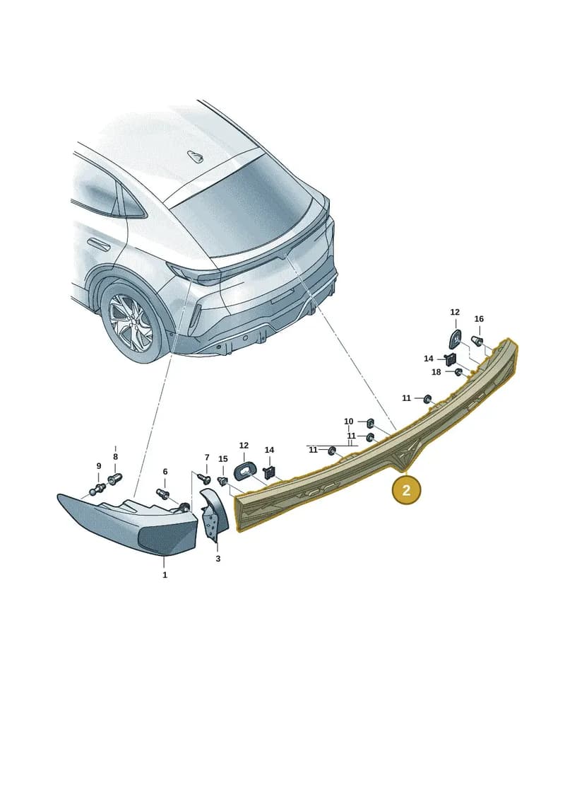 11H945307B — SEAT CUPRA Tavascan (2023-) diagram 20h945000, position 2