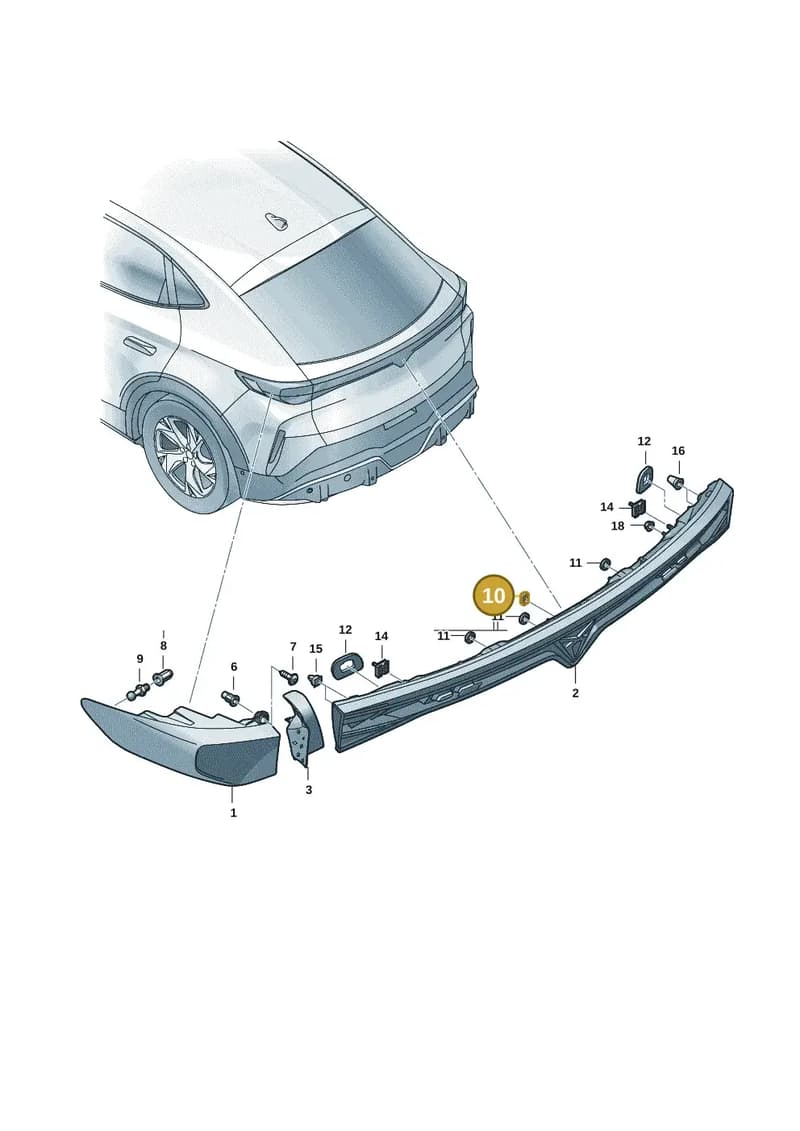 11H945395 — SEAT CUPRA Tavascan (2023-) diagram 20h945000, position 10