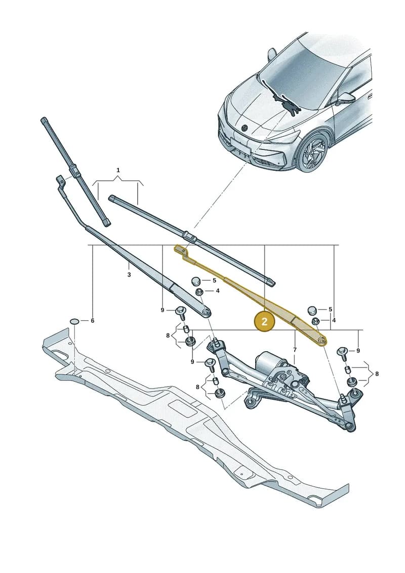 11H95540903C — Volkswagen ID.UNYX (2024-) diagram 11h955000, position 2