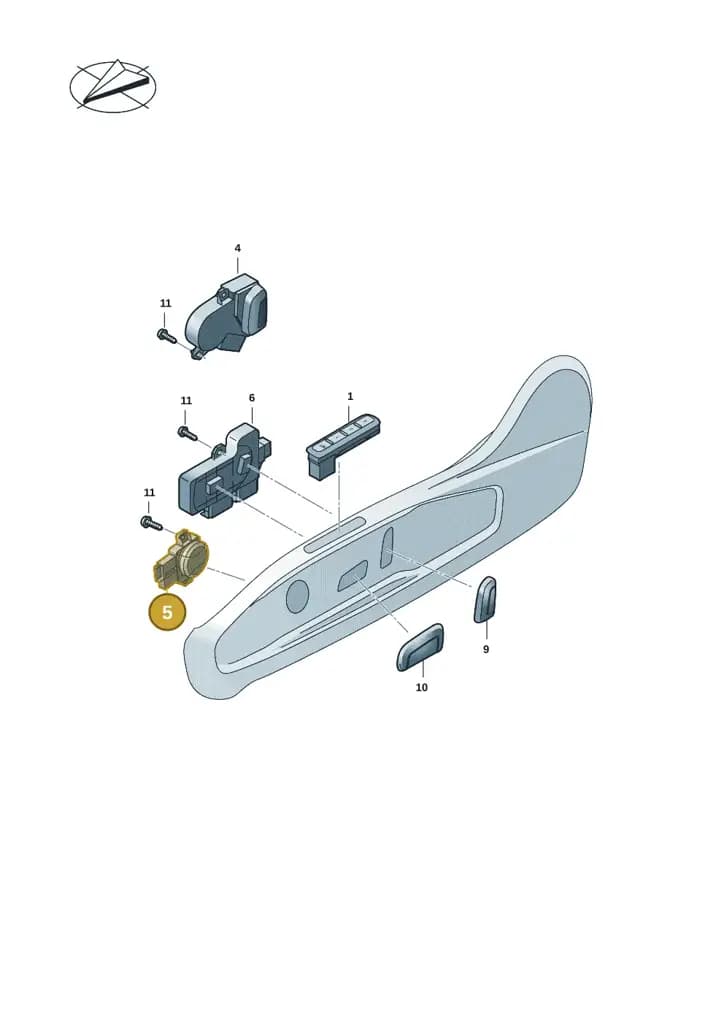 11H9597779B9 — SEAT CUPRA Tavascan (2023-) diagram 5h0959005, position 5