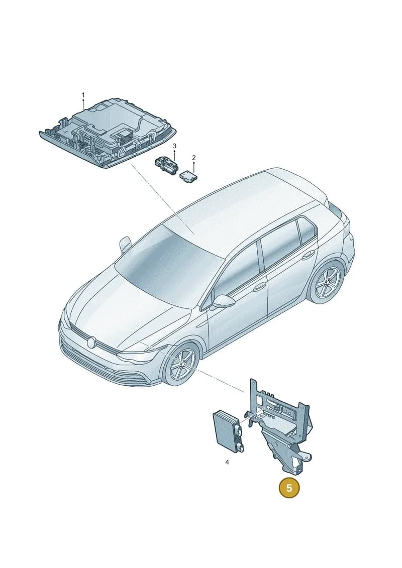 11H9597779B9 — SEAT CUPRA Tavascan (2023-) diagram 5h0959000, position 5
