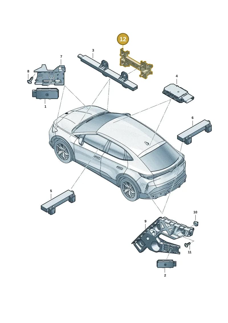 11H962283B — Volkswagen ID.UNYX (2024-) diagram 11h909400, position 12