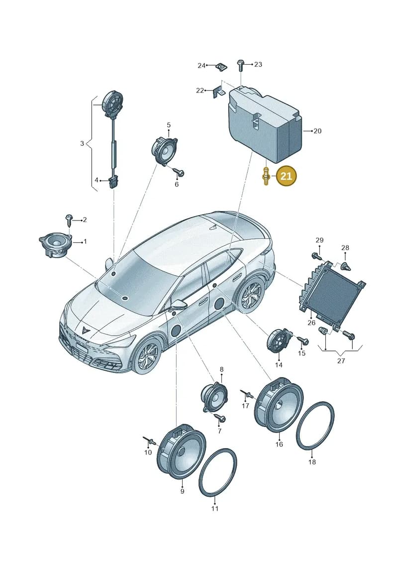 11H971497 — SEAT CUPRA Tavascan (2023-) diagram 20h035035, position 21