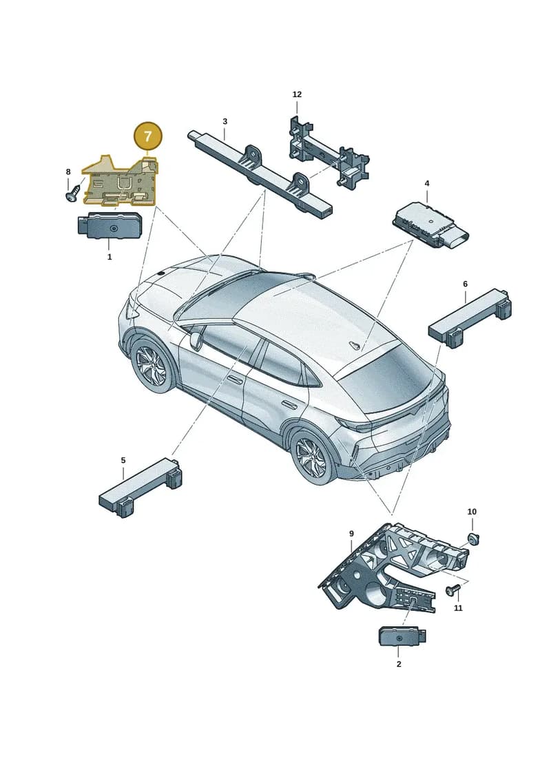11H971592A — Volkswagen ID.UNYX (2024-) diagram 11h909400, position 7