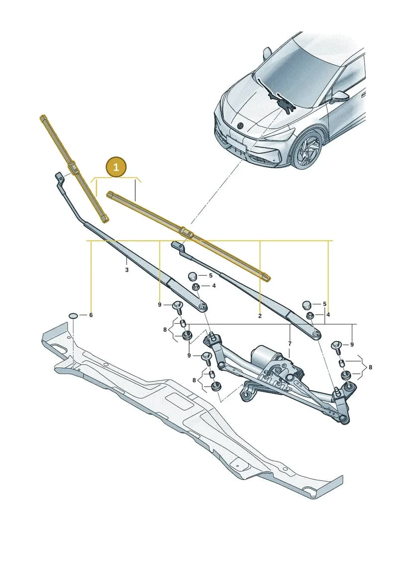 11H998002 — Volkswagen ID.UNYX (2024-) diagram 11h955000, position 1